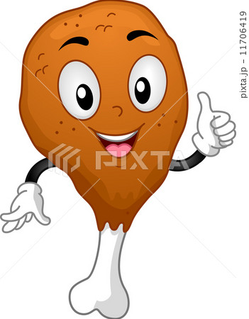 Chicken Drumstick Mascot Chicken Drumstick Mascot 11706419