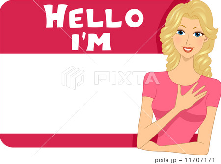 Name Tag Girl 11707171