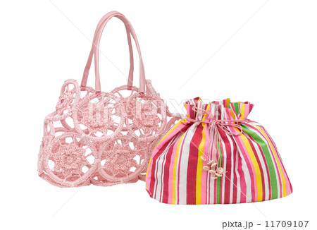 Two in one weaved fabric lady handbag 11709107