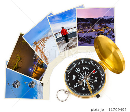 Mountains ski Austria images and compass 11709495