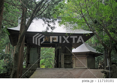 【四国八十八ヶ所】第二十番　鶴林寺　山門と深緑　徳島県勝浦郡勝浦町 11710101