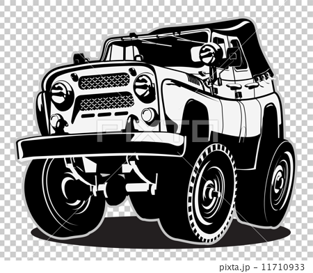 Cartoon jeep - Stock Illustration [11710933] - PIXTA