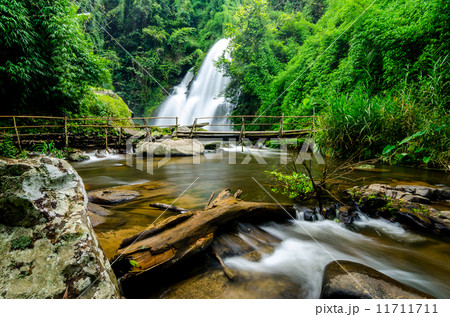 Pha Dok Xu waterfall at Doi Inthanon National park in Chiang Mai Thailand Pha Dok Xu waterfall at Doi Inthanon National park in Chiang Mai Thailand 11711711