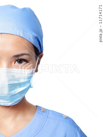halt of serious woman doctor face halt of serious woman doctor face 11714171