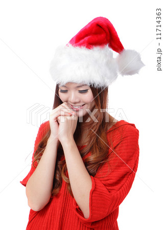 christmas Beauty Girl make a wish 11714363