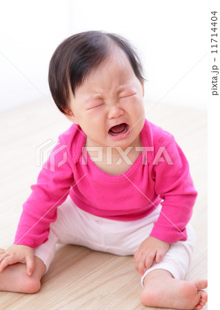 portrait of crying baby girl portrait of crying baby girl 11714404