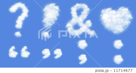 all kind punctuation mark in clouds form all kind punctuation mark in clouds form 11714677