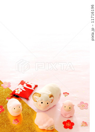 羊の親子　縦 11716196