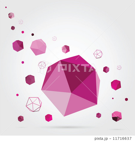 Geometric background. 3D Vector. 11716637