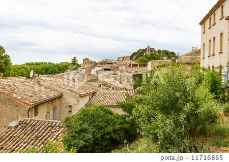 View on Provence village roof and landscape. 11716865