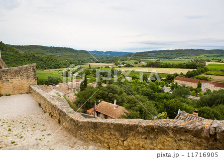 View on Provence village roof and landscape. 11716905