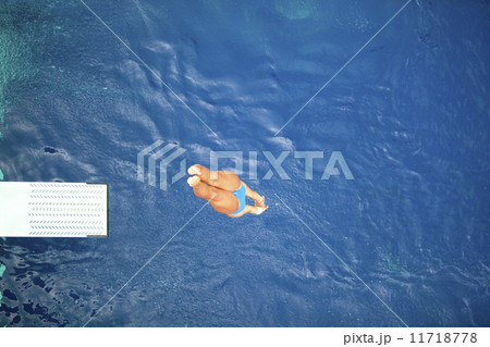 Female springboard diver  11718778