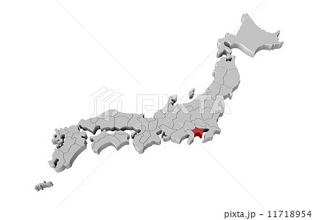 日本地図のイラスト素材