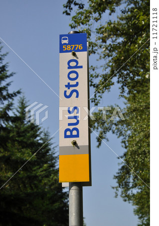 Bus stop road sign Bus stop road sign 11721118