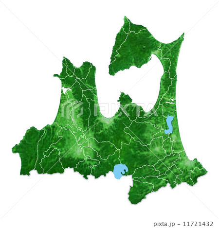青森県地図 11721432