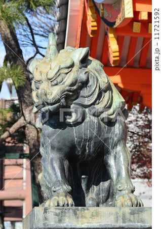 八坂神社の「狛犬(吽形像)」(八坂神社/京都市東山区祇園町) 八坂神社の「狛犬(吽形像)」(八坂神社/京都市東山区祇園町) 11721592