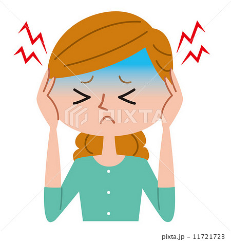 頭痛のイラスト素材