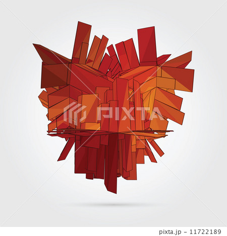 Vector. Abstract 3D geometric illustration. 11722189