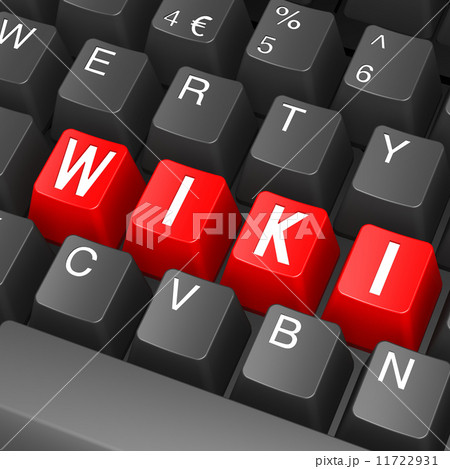 Black keyboard with wiki word 11722931