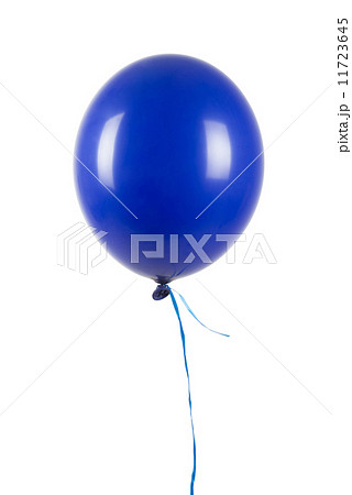 Single blue balloon isolated on white 11723645