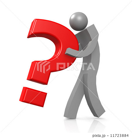 Man and red question mark Man and red question mark 11723884