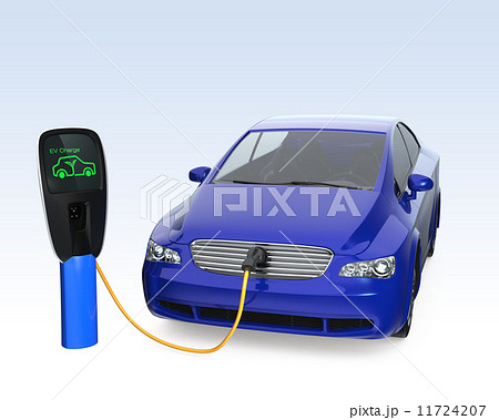 充電中の電気自動車 11724207