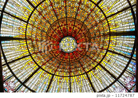 カタルーニャ音楽堂 ステンドグラス スペイン 11724787