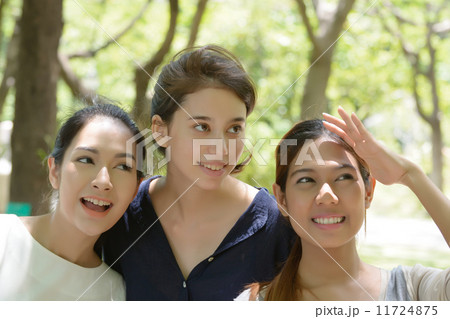 three young asian woman three young asian woman 11724875