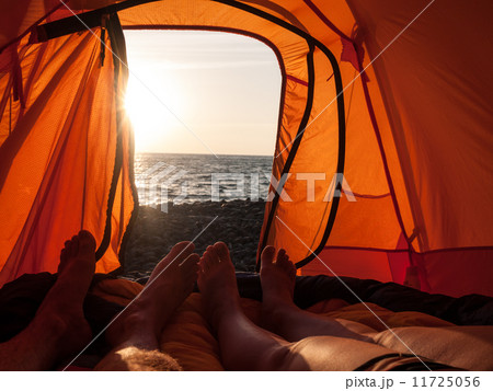 people camping near sea people camping near sea 11725056