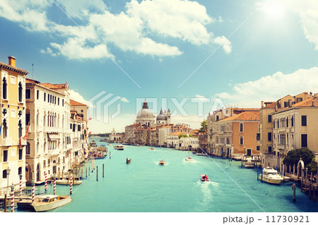 Grand Canal and Basilica Santa Maria della Salute, Venice, Italy 11730921