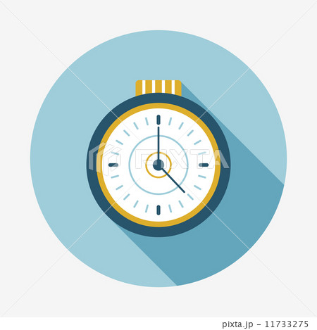watch flat icon with long shadow 11733275