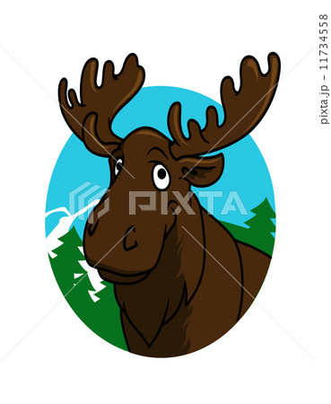Cartoon moose or elk Cartoon moose or elk 11734558