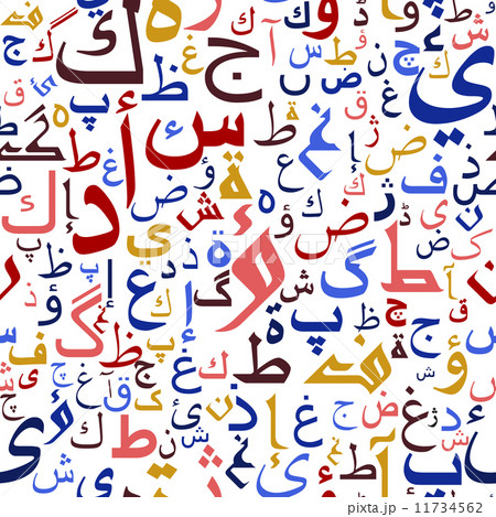 Arabic seamless script pattern Arabic seamless script pattern 11734562