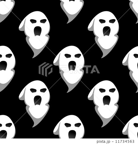 Night ghost halloween seamless pattern 11734563
