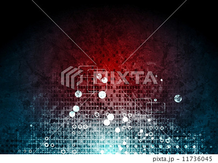 Grunge hi-tech red blue background 11736045