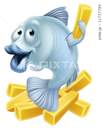 Fish and chips cartoon Fish and chips cartoon 11737784