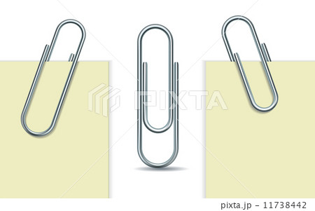 Metal paperclip and paper 11738442