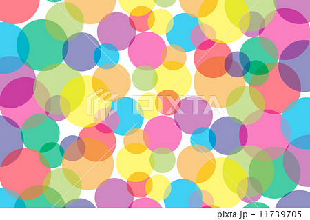 背景壁紙 七色 レインボー 虹 円形 のイラスト素材