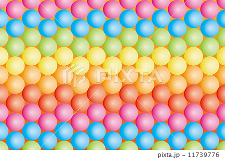 背景素材壁紙 虹色のカラーボール 虹 虹色 レインボー 七色 のイラスト素材