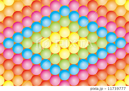 背景素材壁紙 虹色のカラーボール 虹 虹色 レインボー 七色 のイラスト素材