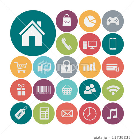 Flat icons vector collection. 11739833
