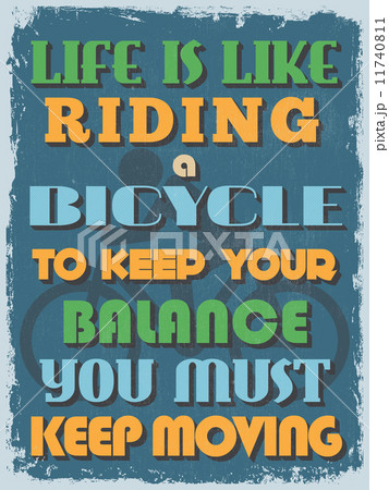 Retro Vintage Motivational Quote Poster. Vector illustration 11740811