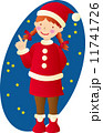 指差すサンタ少女 指差すサンタ少女 11741726