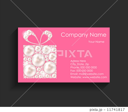 Company Business Card on Black Background. Company Business Card on Black Background. 11741817