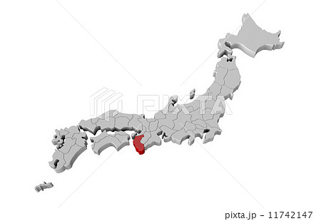 日本地図のイラスト素材