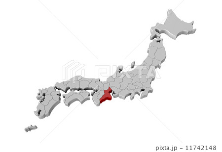 日本地図のイラスト素材