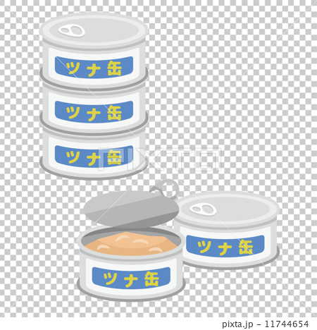ツナ缶 食材 シリーズ のイラスト素材