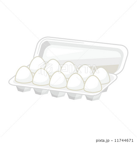 卵 １０個 食材 シリーズ のイラスト素材