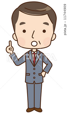 男性　ビジネスマン　表情 11744909