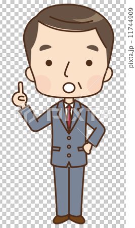 男性　ビジネスマン　表情 11744909